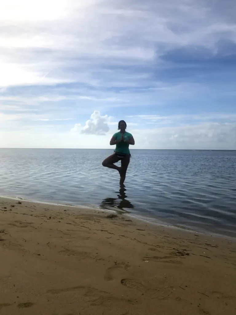 Yoga pose in water_mobile